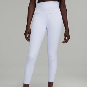 NWT LULULEMON Align 25” pockets PASTEL BLUE Lavender HIGH RISE Nulu SIZE 6